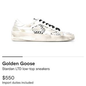 Golden Goose Star Dan Limited Release Lows
